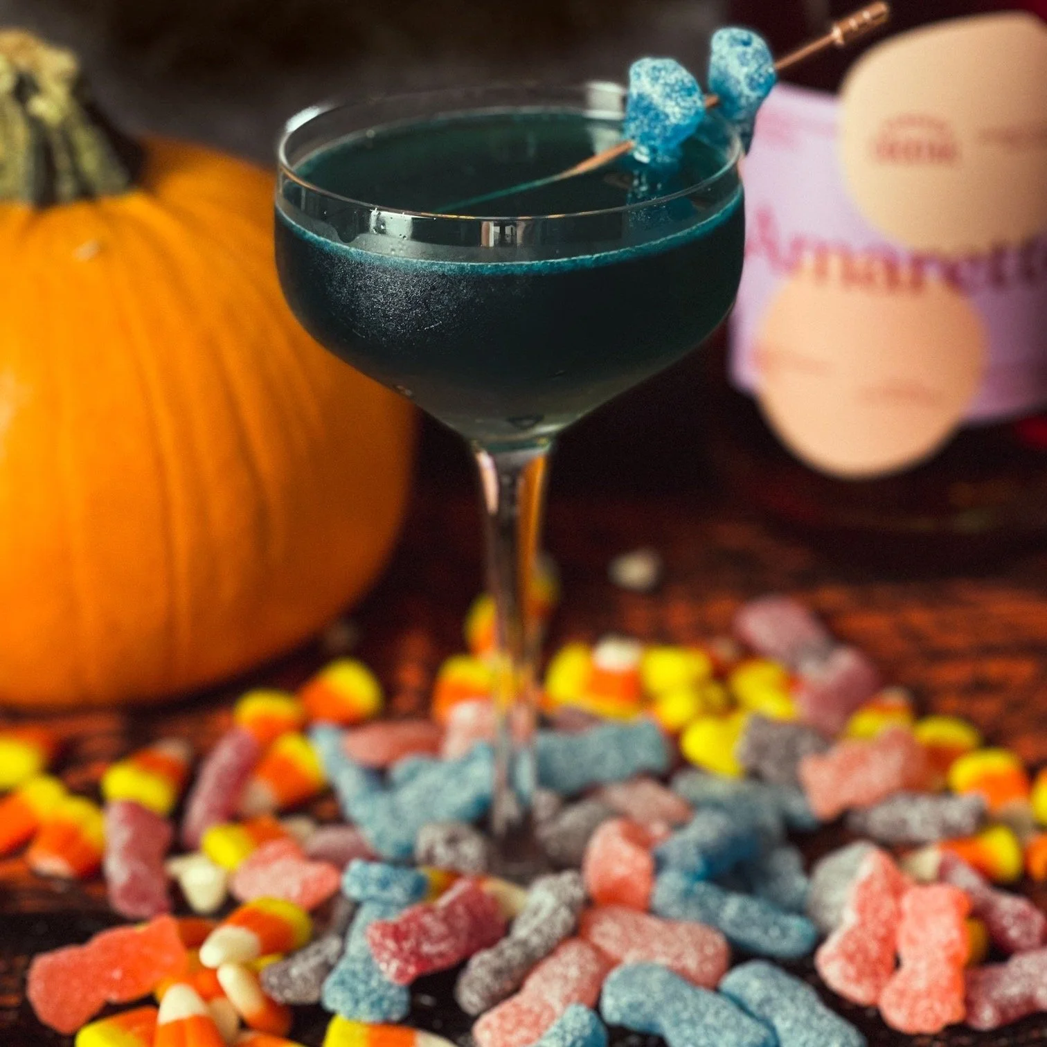 Sour Patch Kids Non Alcoholic Amaretto Mocktail
