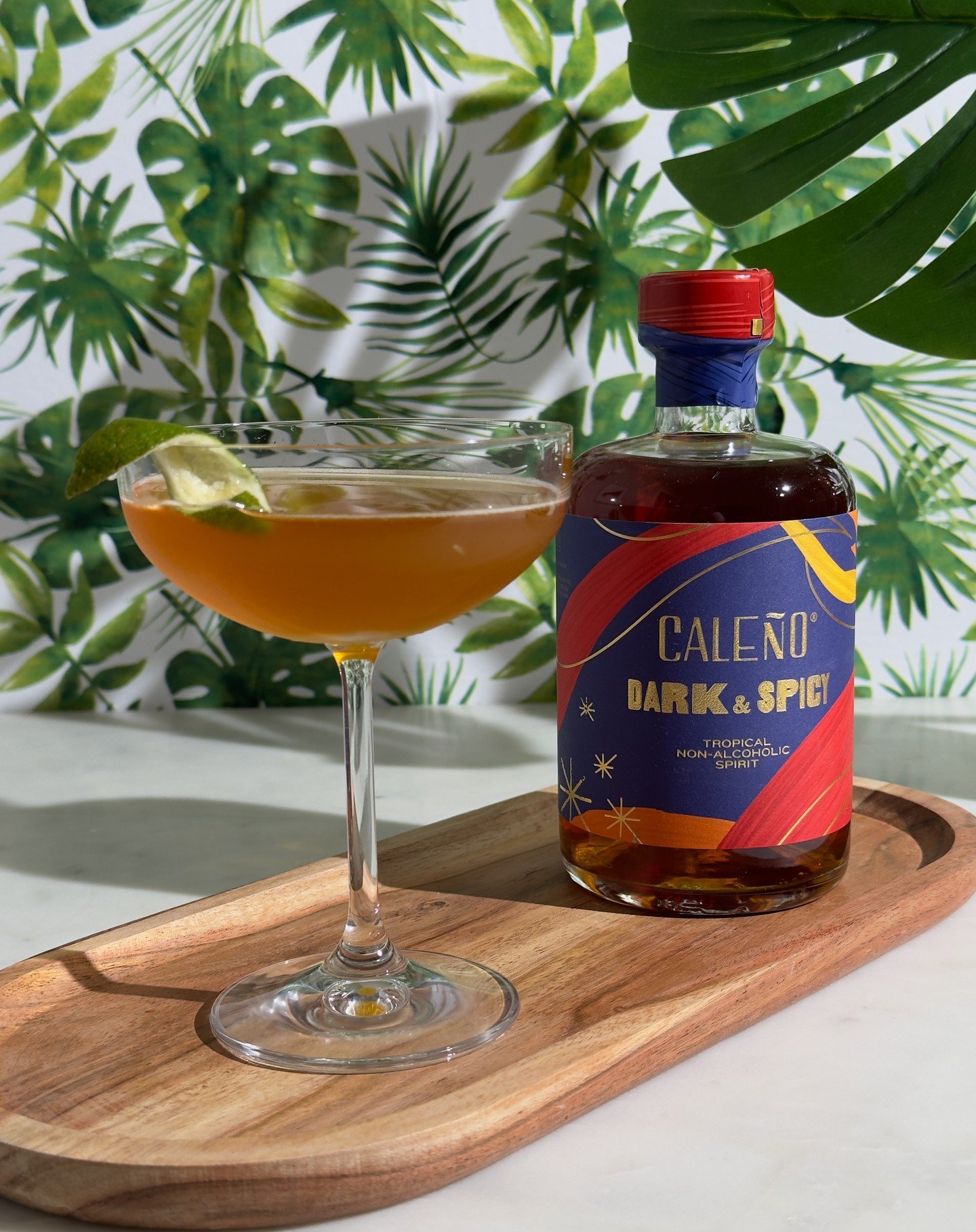 Caleno is a new(ish) non-alcoholic rum style spirit that I had so much fun making a classic daiquiri with!! Recipes for this and more Caleno options at somegoodcleanfun.com #nonalcoholicdrinks #sobercurious #mocktails #mocktailrecipe