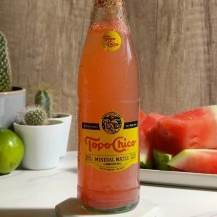 Low-sugar Mocktail: Ranch Water with Watermelon