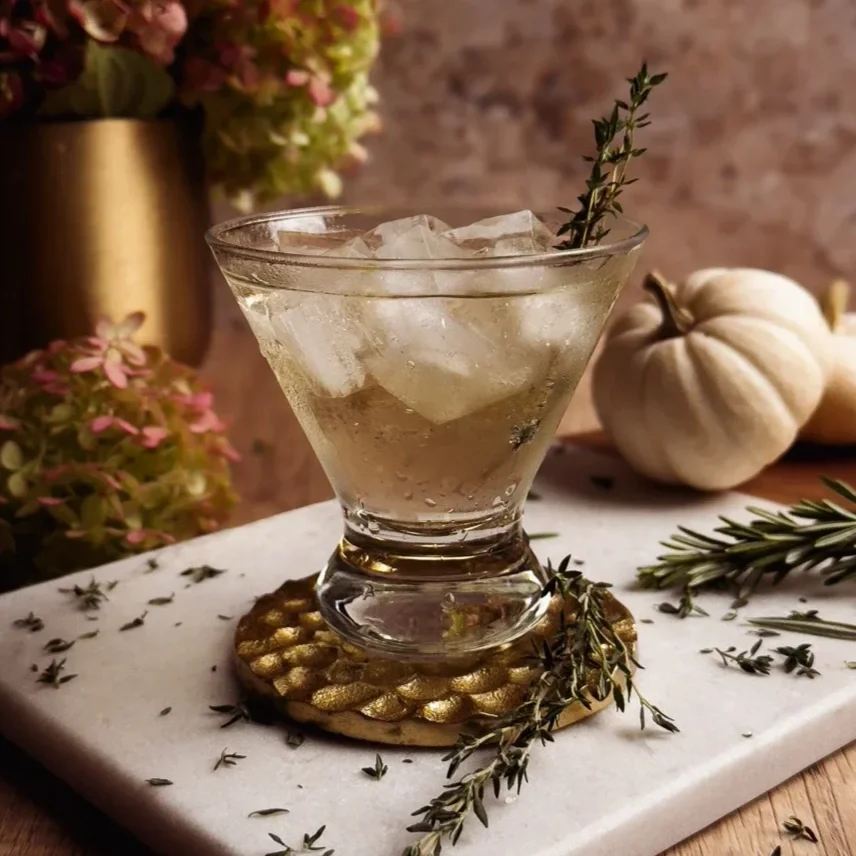 Savoury Alcohol-free Vermouth Spritz Mocktail