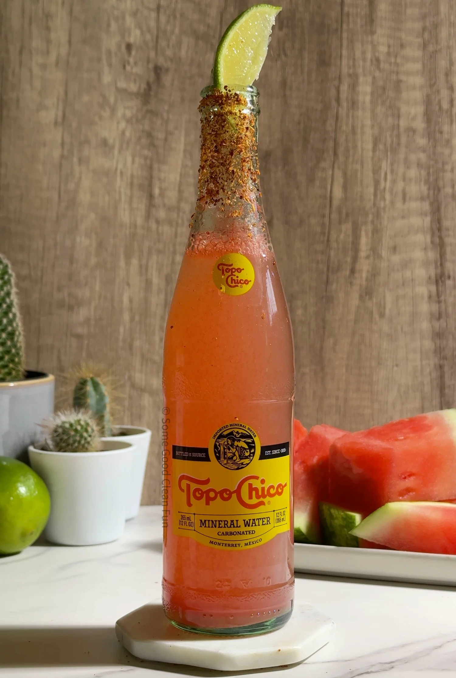 Low-sugar Mocktail: Ranch Water with Watermelon | Some Good Clean Fun ...