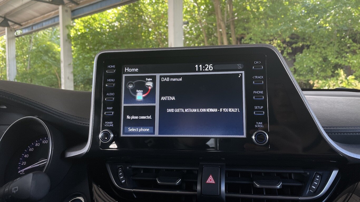 Toyota C-HR home screen multimedije