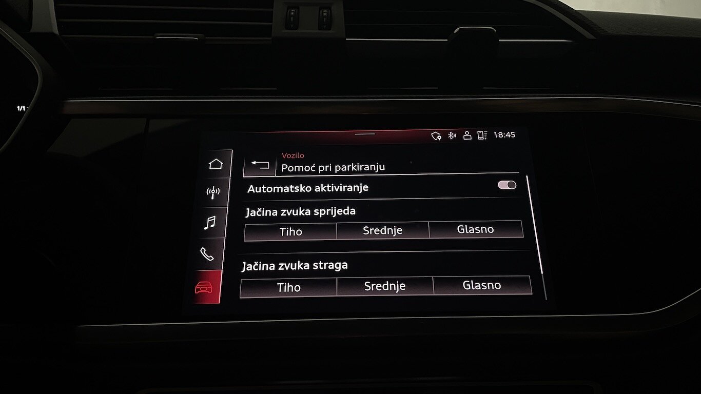 Audi Q3 Sportback postavke