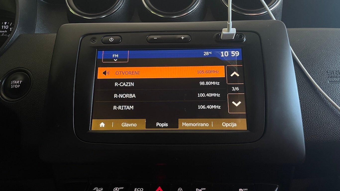 Dacia Duster 1.5 dCi Prestige 4WD radio