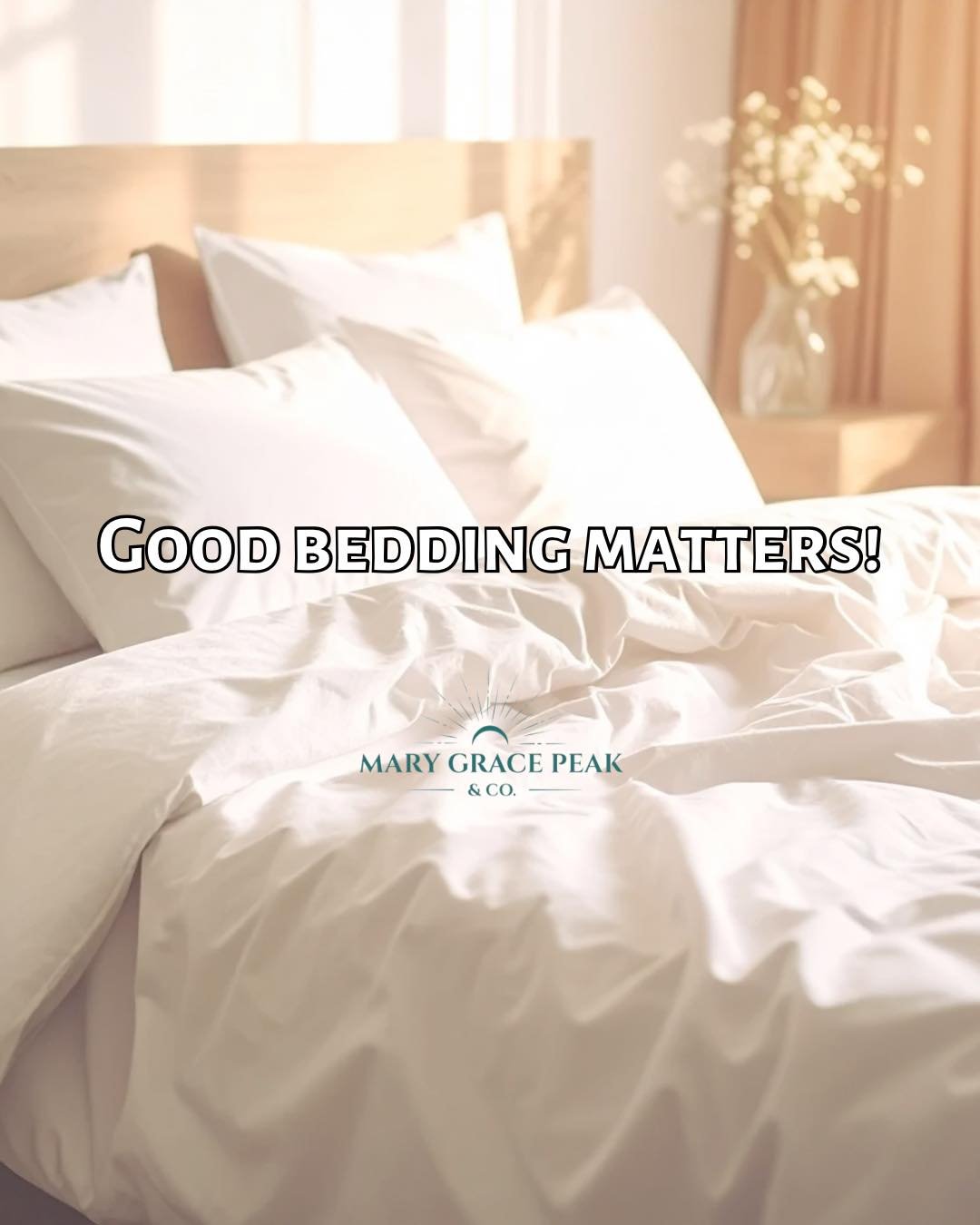 Your bed is not just furniture, view it as your personal charging station.  If your goal is to support peace and overall alignment, your bed needs to communicate two things every single night: comfort and support. 

Next, think about what touches you