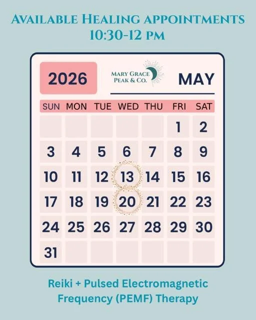 Here are some dates I have open for healing sessions for this month! 👇🏻

Are you tired, stressed, overwhelmed? This immersive experience is for you. 💕

Our 90 minute sessions are designed to calm the nervous system to allow for the body to allow h