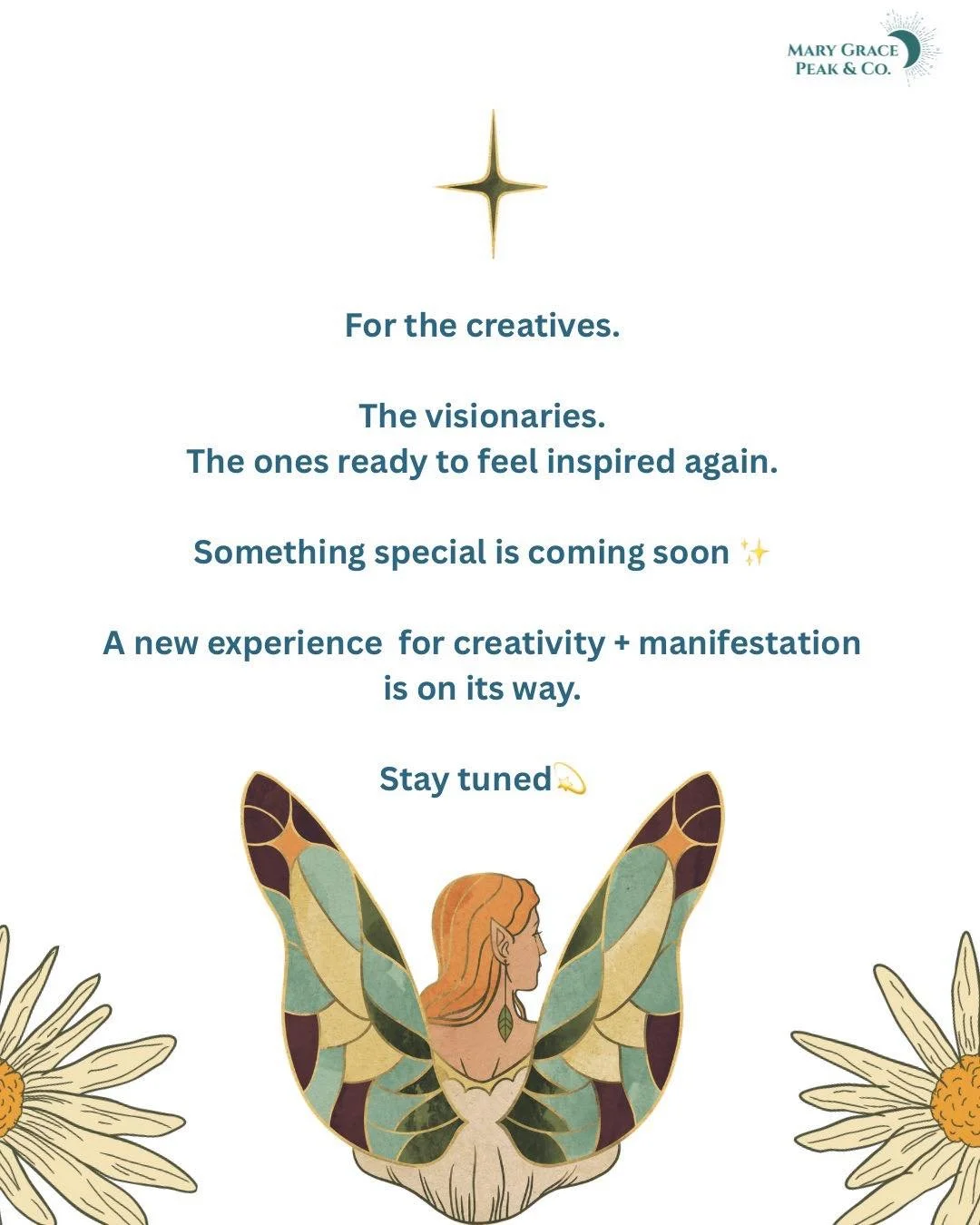 A special curated experience for activating your creativity + manifestation super powers! Coming soon&hellip;stay tuned. ✨

#marygracepeakandcompany #spaceclearing #healingenergytools #ctbusiness #energyhealing #interiordesigninspo #naturalnutmegcomm