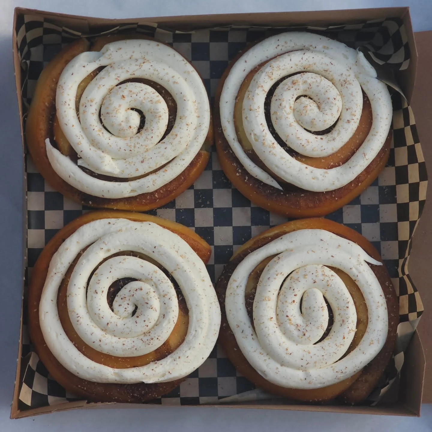 There's still time to order some cinnamon rolls &amp; nutella chocolate morning buns for your Thanksgiving weekend! We will keep orders open for these all day:) Head to our website to order yours!