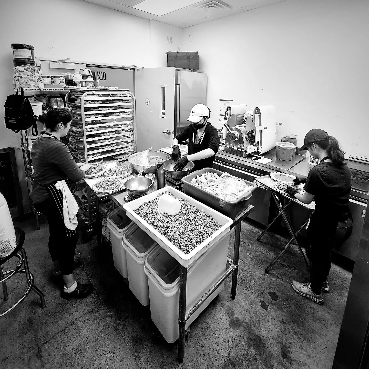 A little behind the scenes from this week. Thank you for kicking our butts with holiday orders!