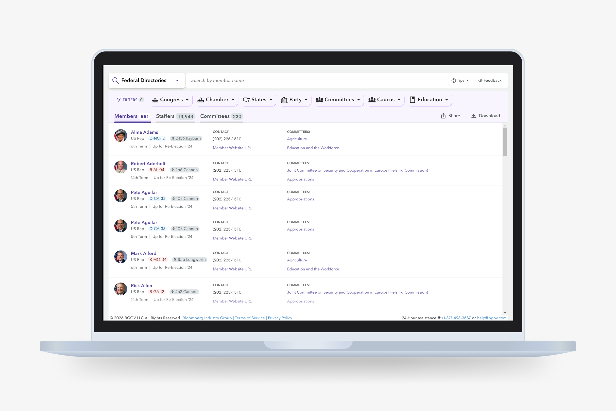 BGOV - Directories Redesign
