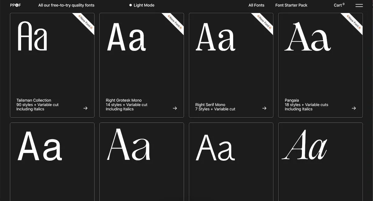 screenshot of the pangram website