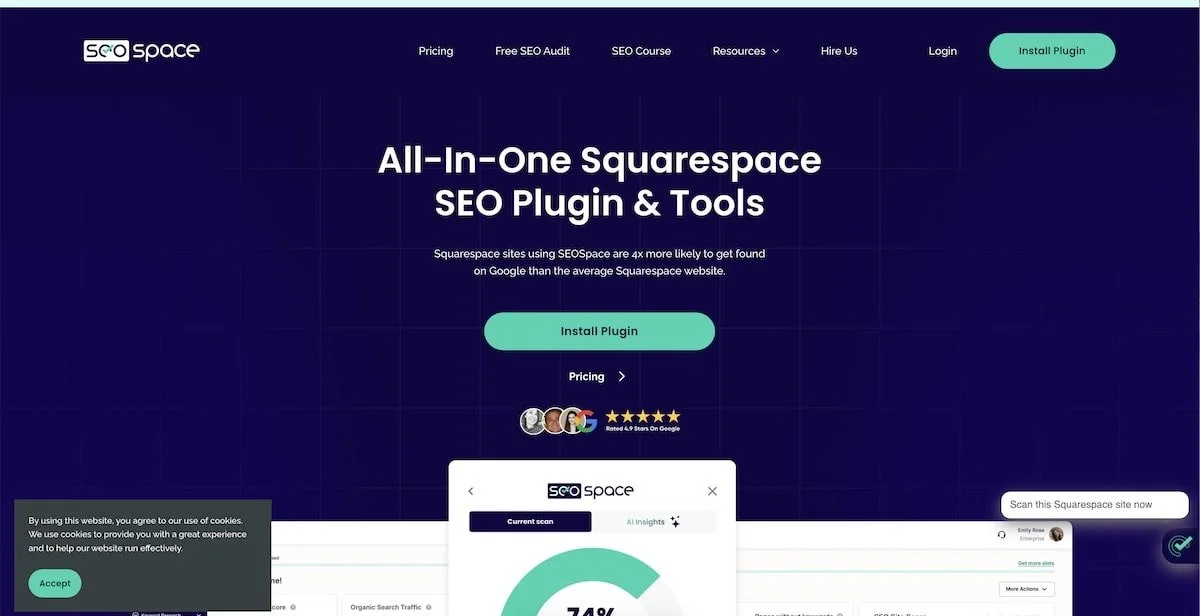 homepage photo of SEO space