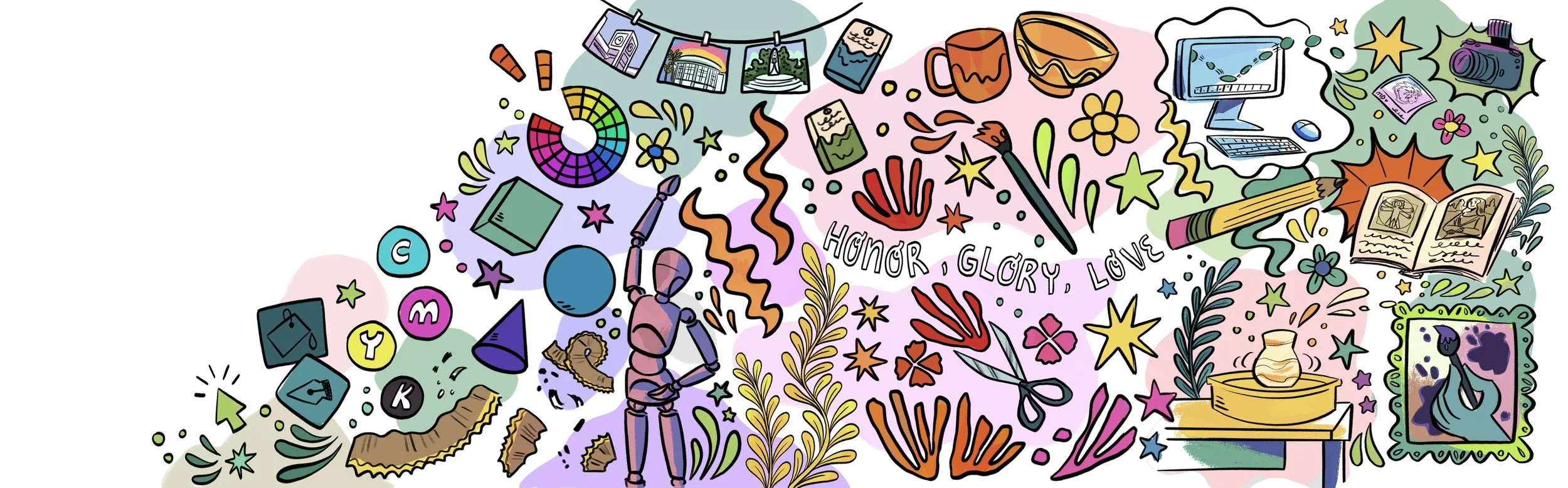 Mater Dei High School Art Department Mural