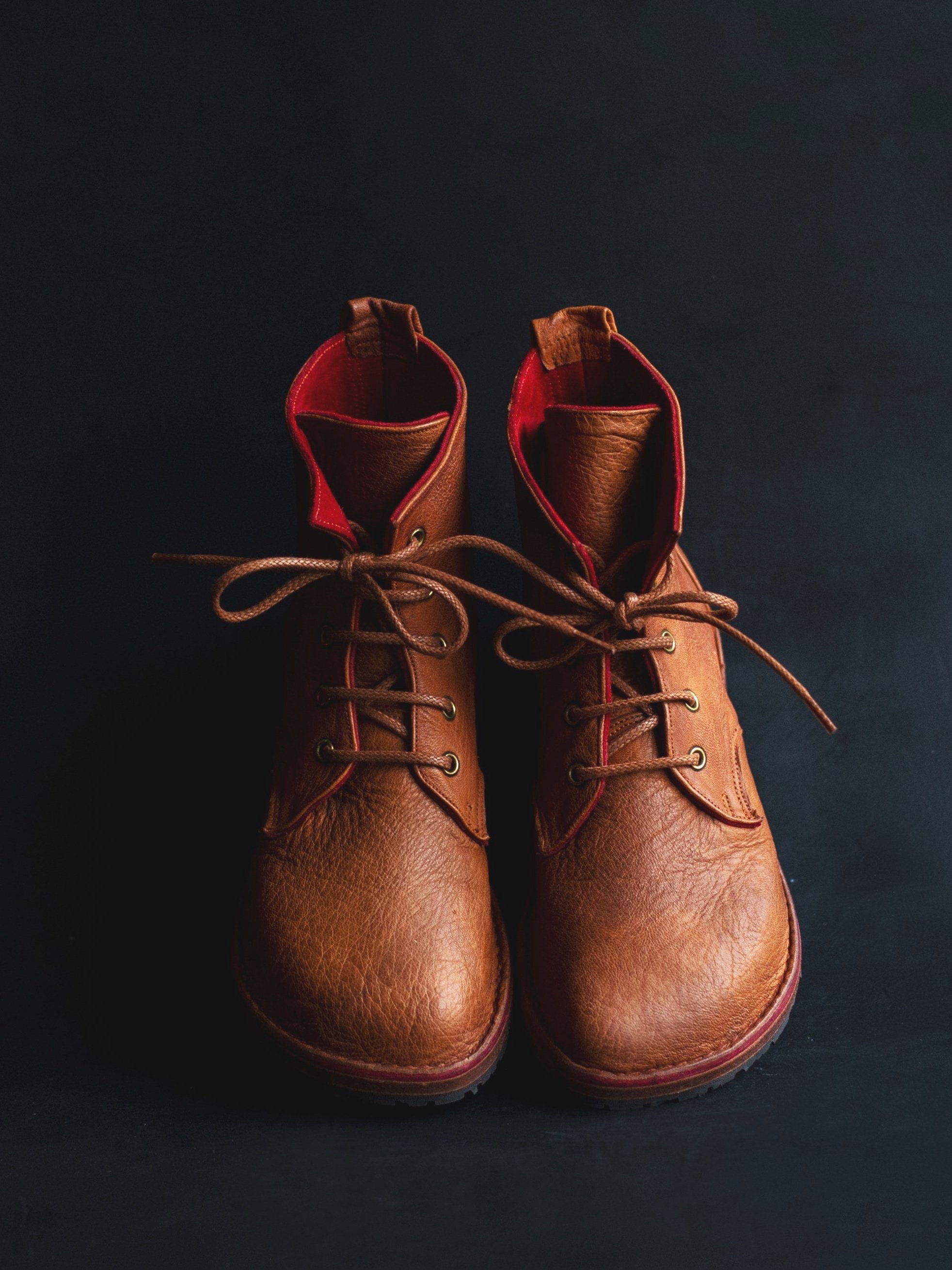RED Dyfi Boots - Size 4.5 — Ruth Emily Davey - RED Shoes