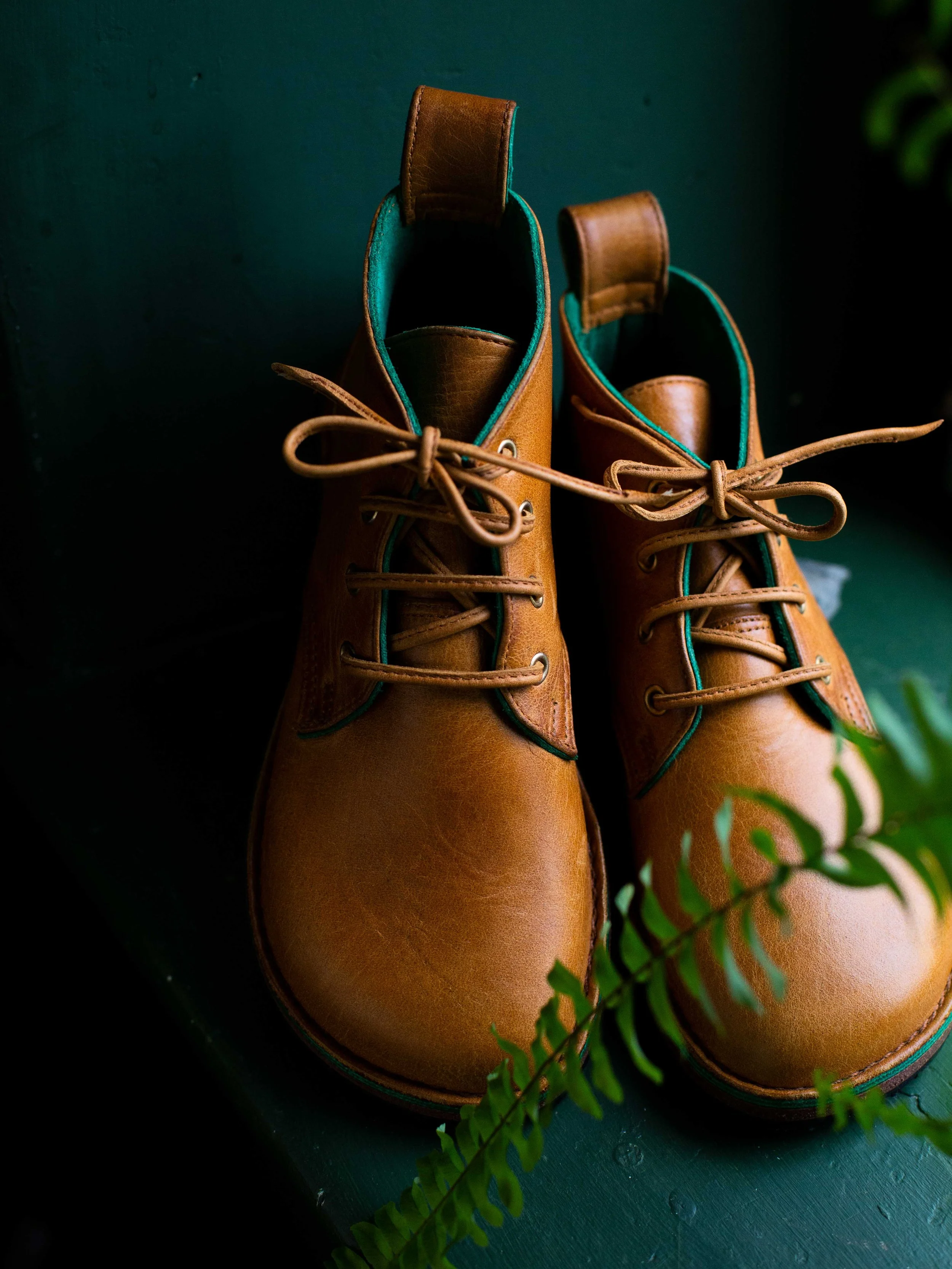 Low Rise Diesel Toffee Boots - Irish Green Lining
