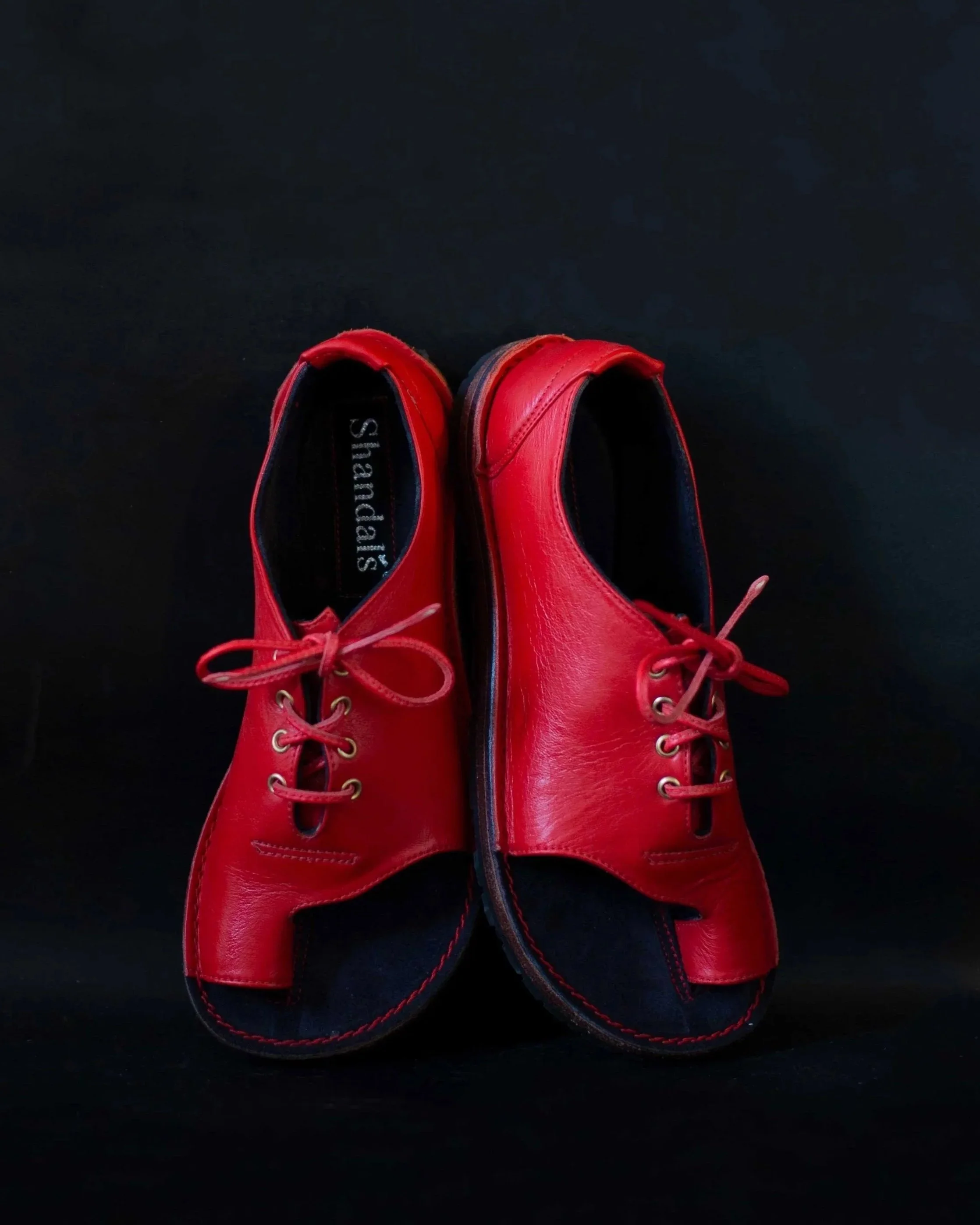 RED - Lace Up Shandals® Size 5.5