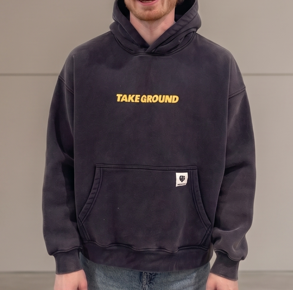 Navy Take Ground Hoodie