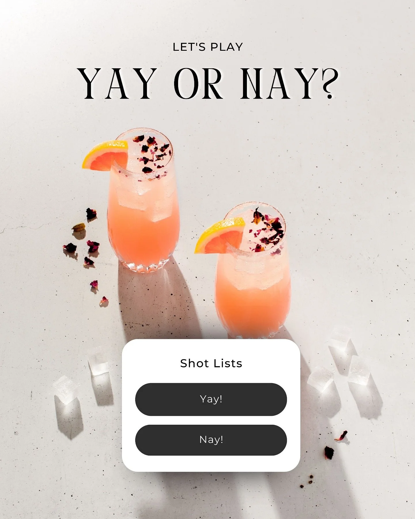 I know, I know &mdash; I&rsquo;ve been shouting &ldquo;you need a shot list!&rdquo; from my little mountain-town perch 🏔️ for a while now. 

But lately&hellip; I&rsquo;ve been wondering if it&rsquo;s time to let them go.

Yes, they offer structure ?