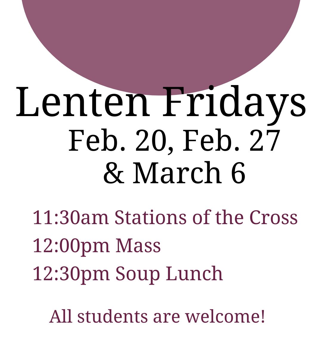 Lent 2026 | Begin Your Lent Journey Today — JPII Newman Center Omaha