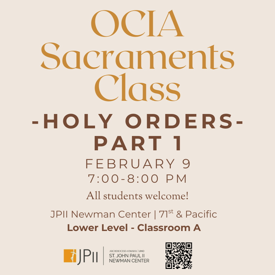 OCIA Class: Holy Orders- Part 1