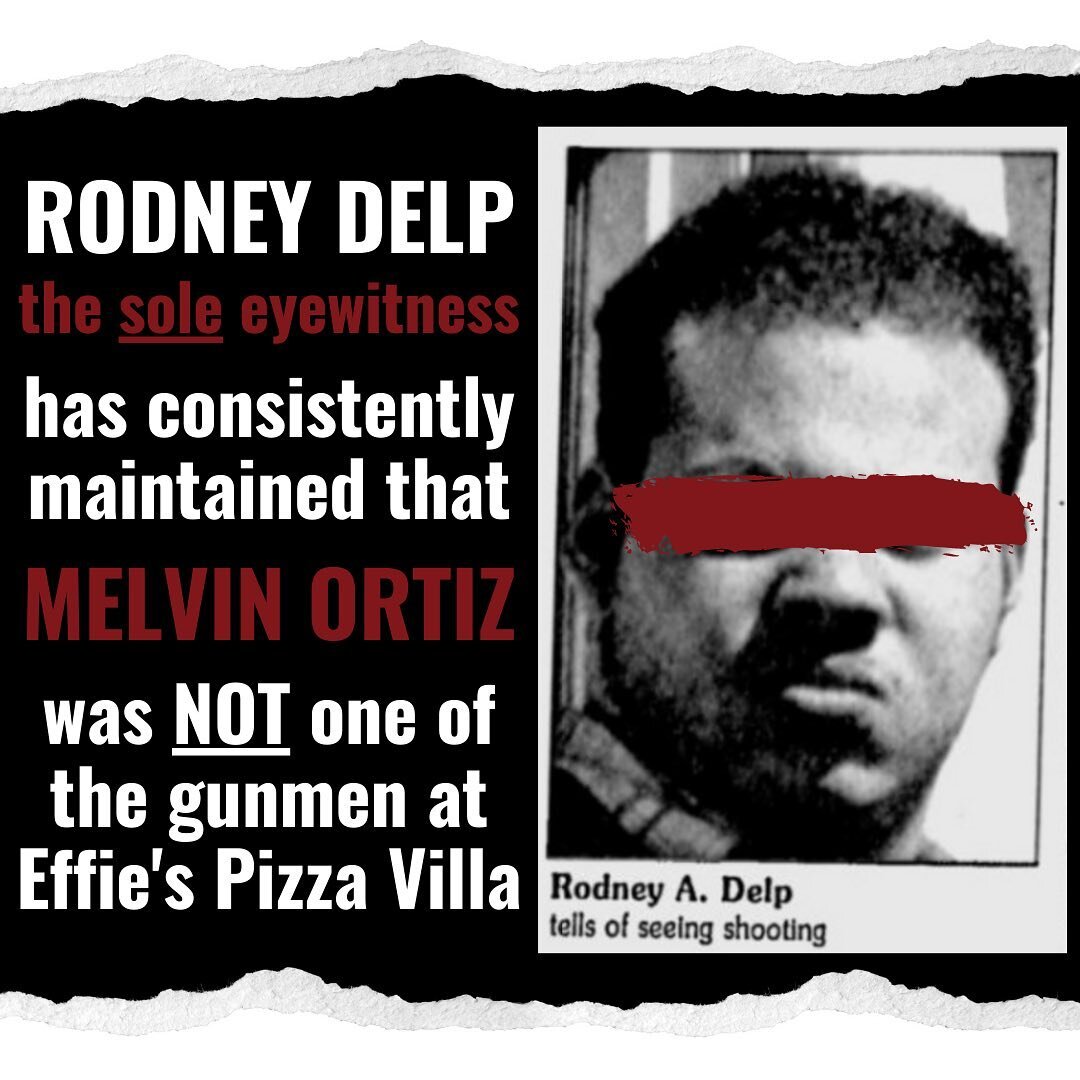 𝐓𝐇𝐄 𝐒𝐎𝐋𝐄 𝐄𝐘𝐄𝐖𝐈𝐓𝐍𝐄𝐒𝐒 of George Clauser&rsquo;s 1997 murder was sure of one thing - Melvin Oritz was not there. Rodney Delp was the only eyewitness to the botched robbery on December 23, 1997. However, his testimony was not prioritized