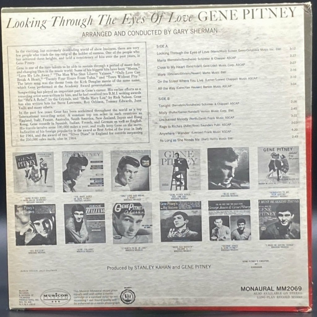 Gene Pitney - Looking Through the Eyes of Love - Ominous Synths Records