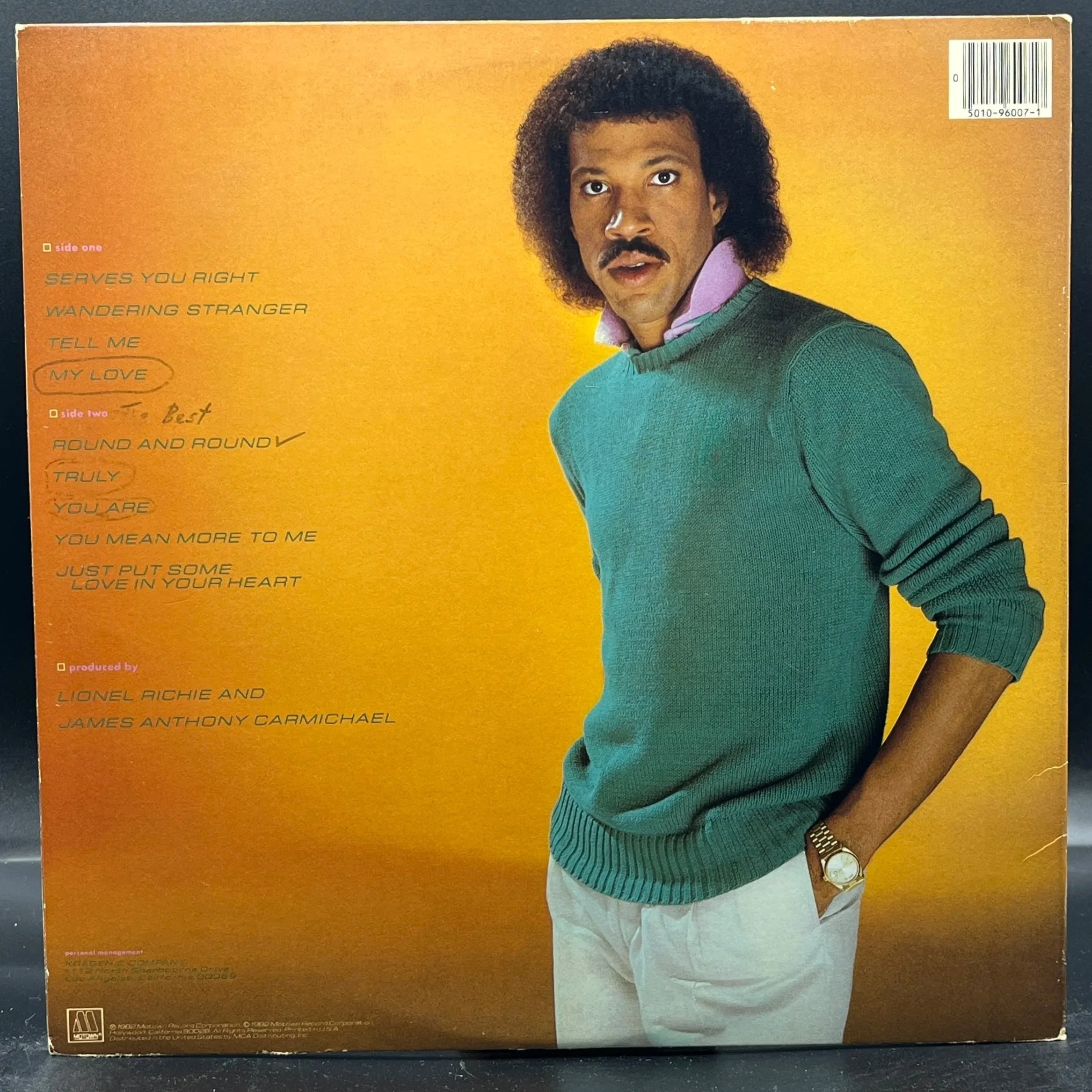 Lionel Richie - Lionel Richie - Ominous Synths Records