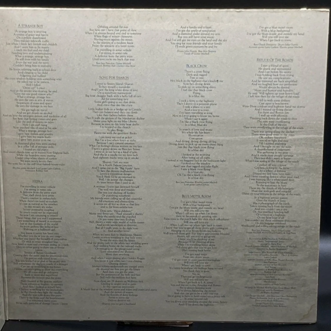 Joni Mitchell - Hejira - Ominous Synths Records