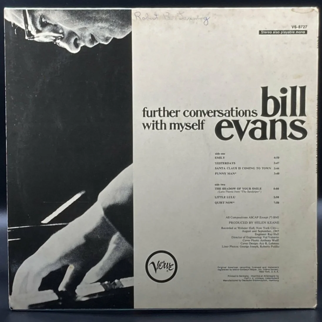 Bill Evans - Further Conversations With Myself - Ominous Synths Records