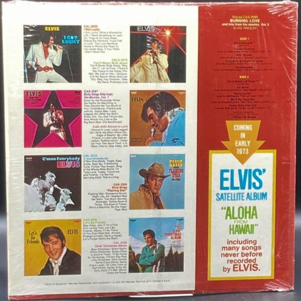 Elvis Presley - Burning Love and Hits From His Movies, Vol. II - Ominous Synths Records