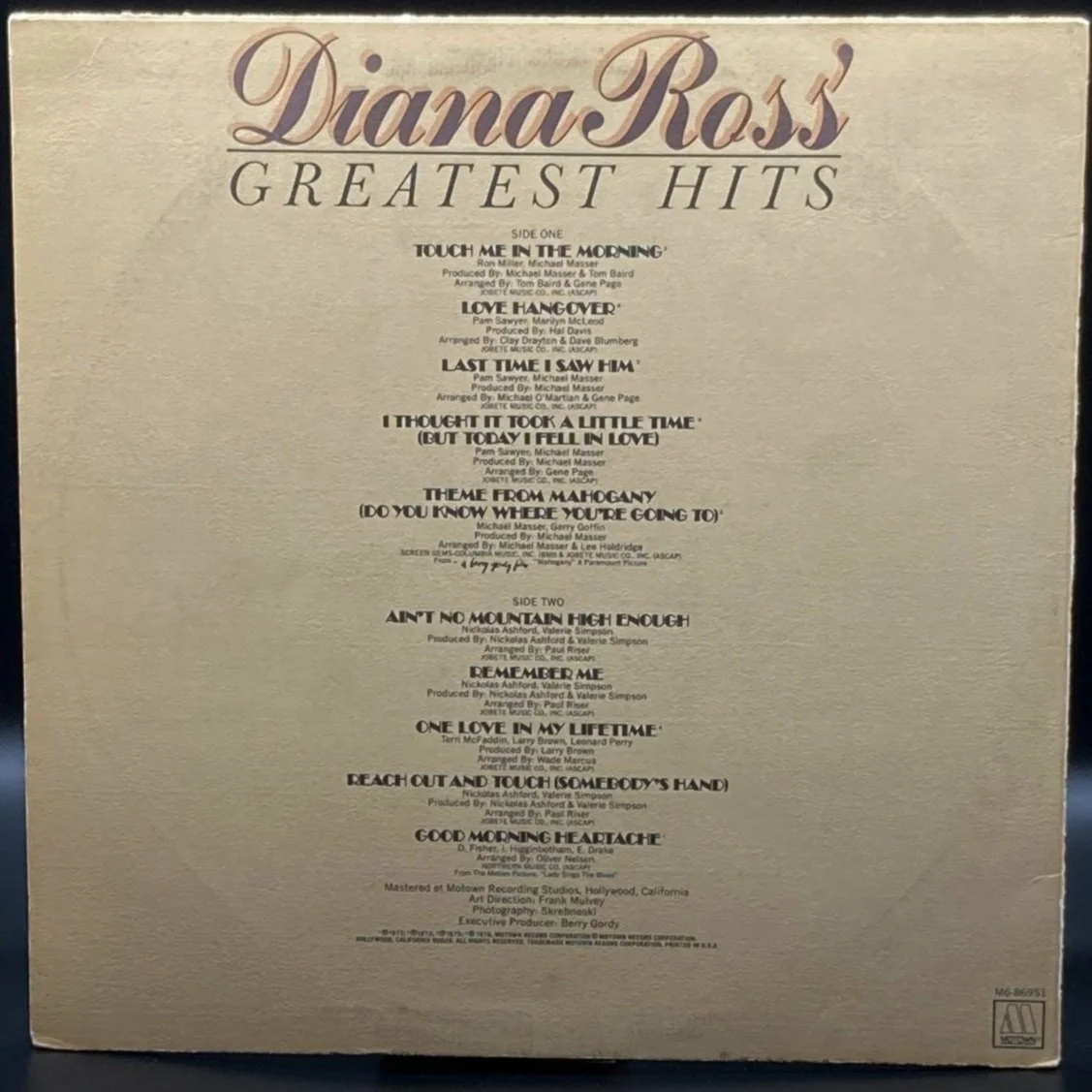 Diana Ross - Diana Ross' Greatest Hits - Ominous Synths Records