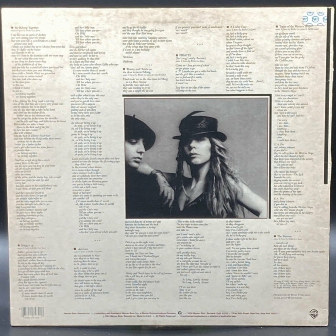 Rickie Lee Jones - Pirates - Ominous Synths Records