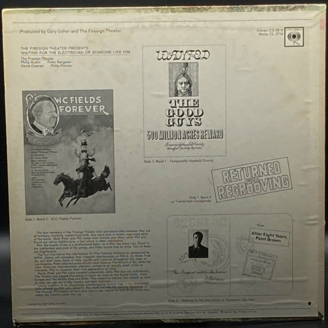 The Firesign Theatre - Waiting For The Electrician Or Someone Like Him - Ominous Synths Records