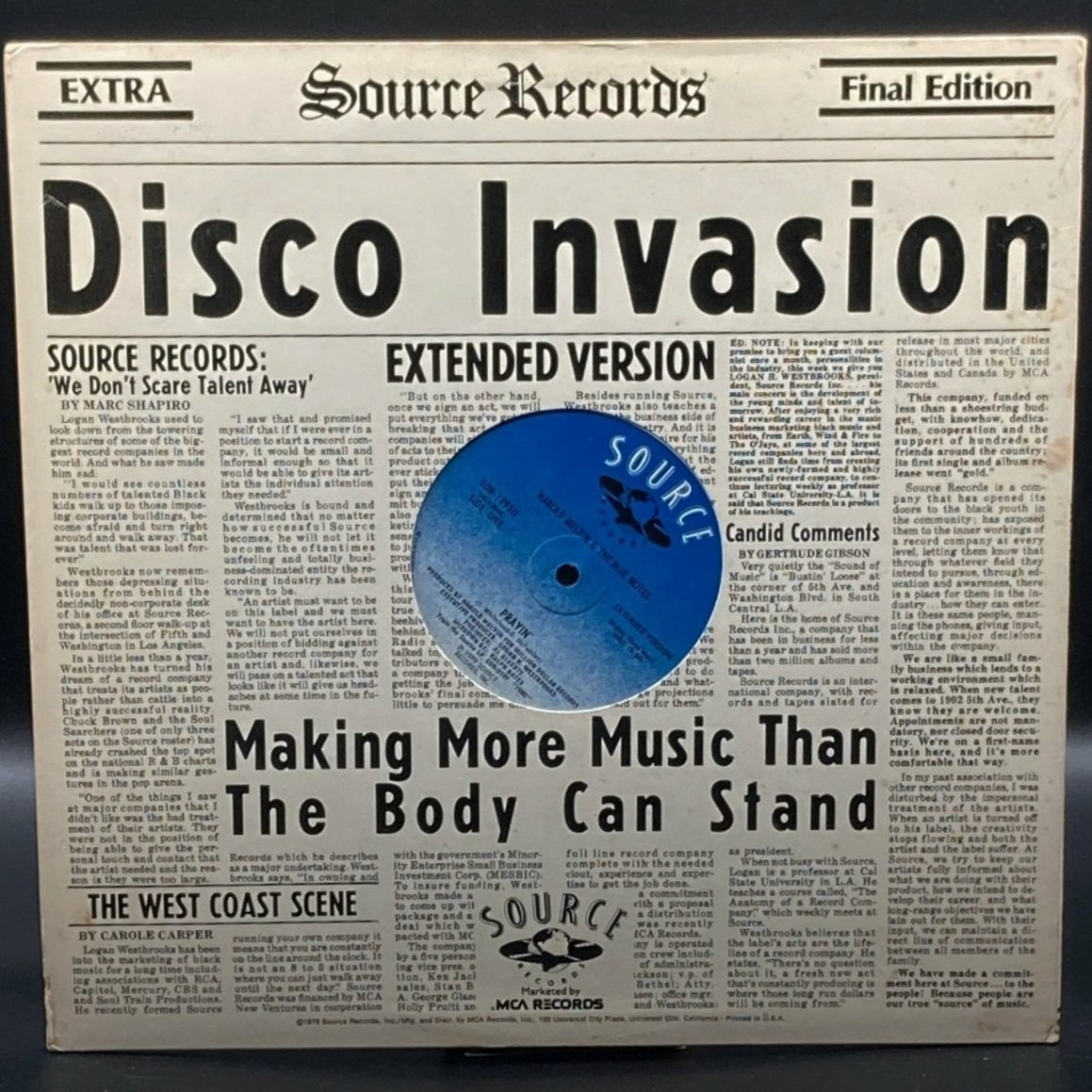 Harold Melvin & The Blue Notes - Prayin' (Single) - Ominous Synths Records