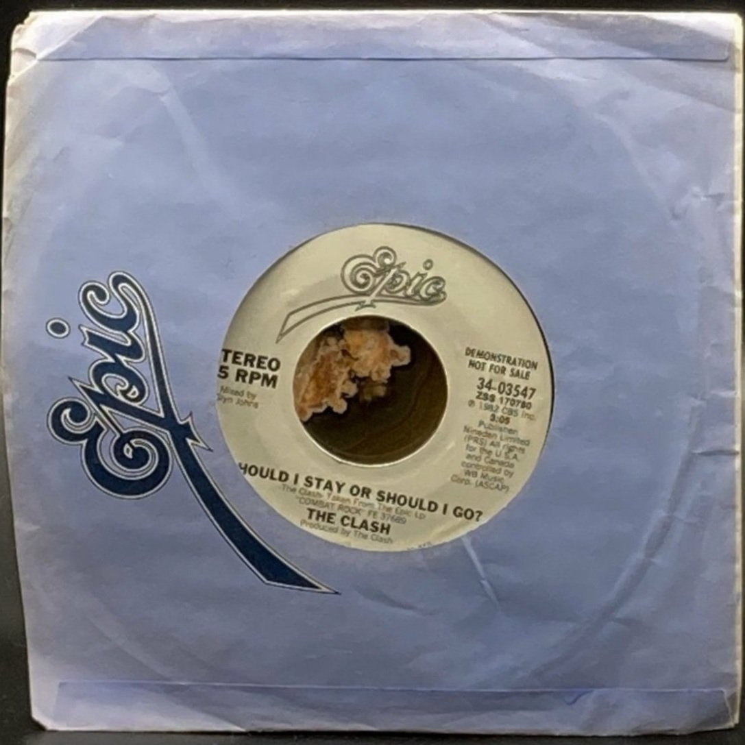 The Clash - Should I Stay Or Should I Go? (7" Single) - Ominous Synths Records
