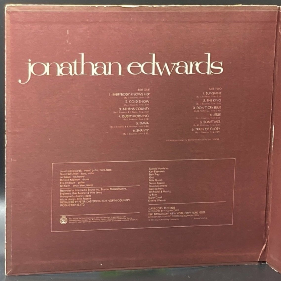 Jonathan Edwards - Jonathan Edwards - Ominous Synths Records