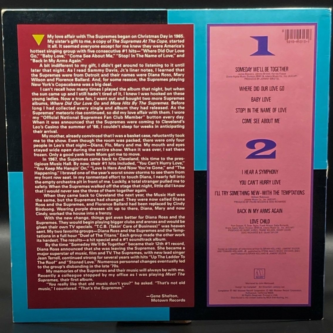 Diana Ross & The Supremes - Great Songs And Performances That Inspired The Motown 25th Anniversary T.V. Special - Ominous Synths Records