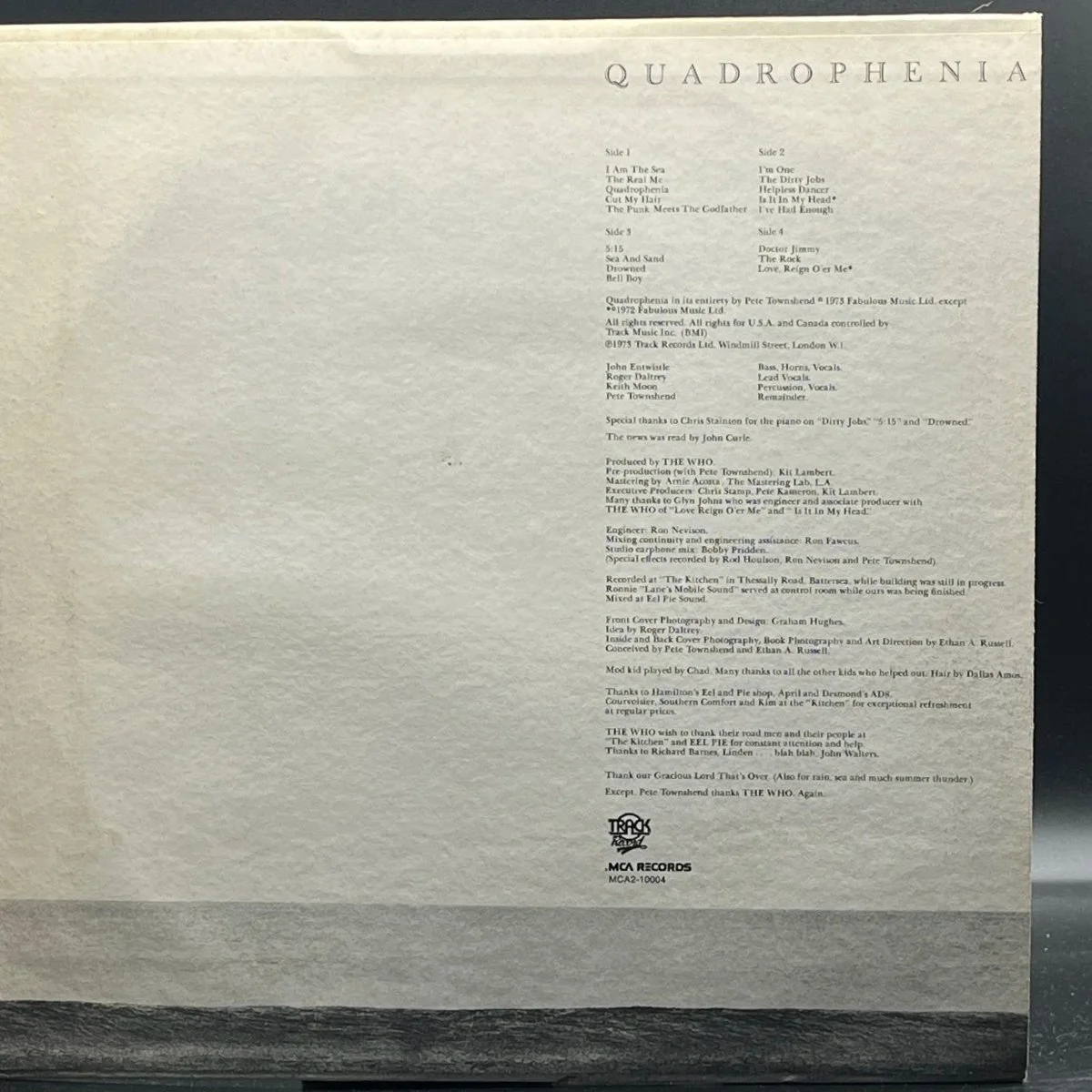 The Who - Quadrophenia - Ominous Synths Records