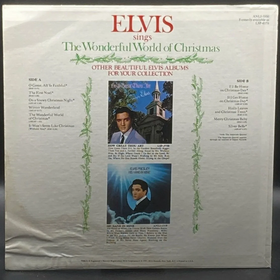 Elvis Presley - Elvis Sings The Wonderful World Of Christmas - Ominous Synths Records