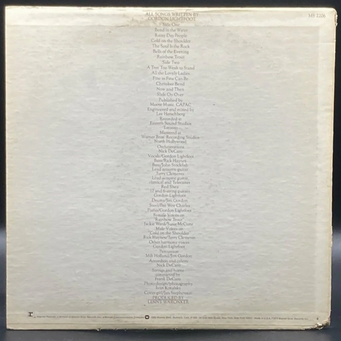 Gordon Lightfoot - Cold on the Shoulder - Ominous Synths Records