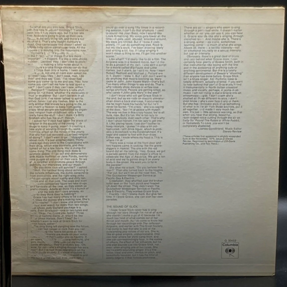 Grace Slick & The Great Society - Collector's Item From The San Francisco Scene - Ominous Synths Records