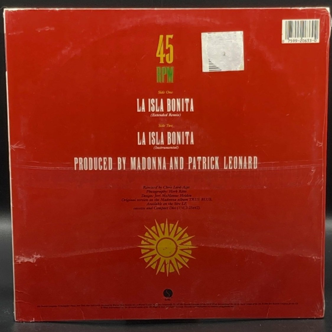 Madonna - La Isla Bonita (Single) - Ominous Synths Records