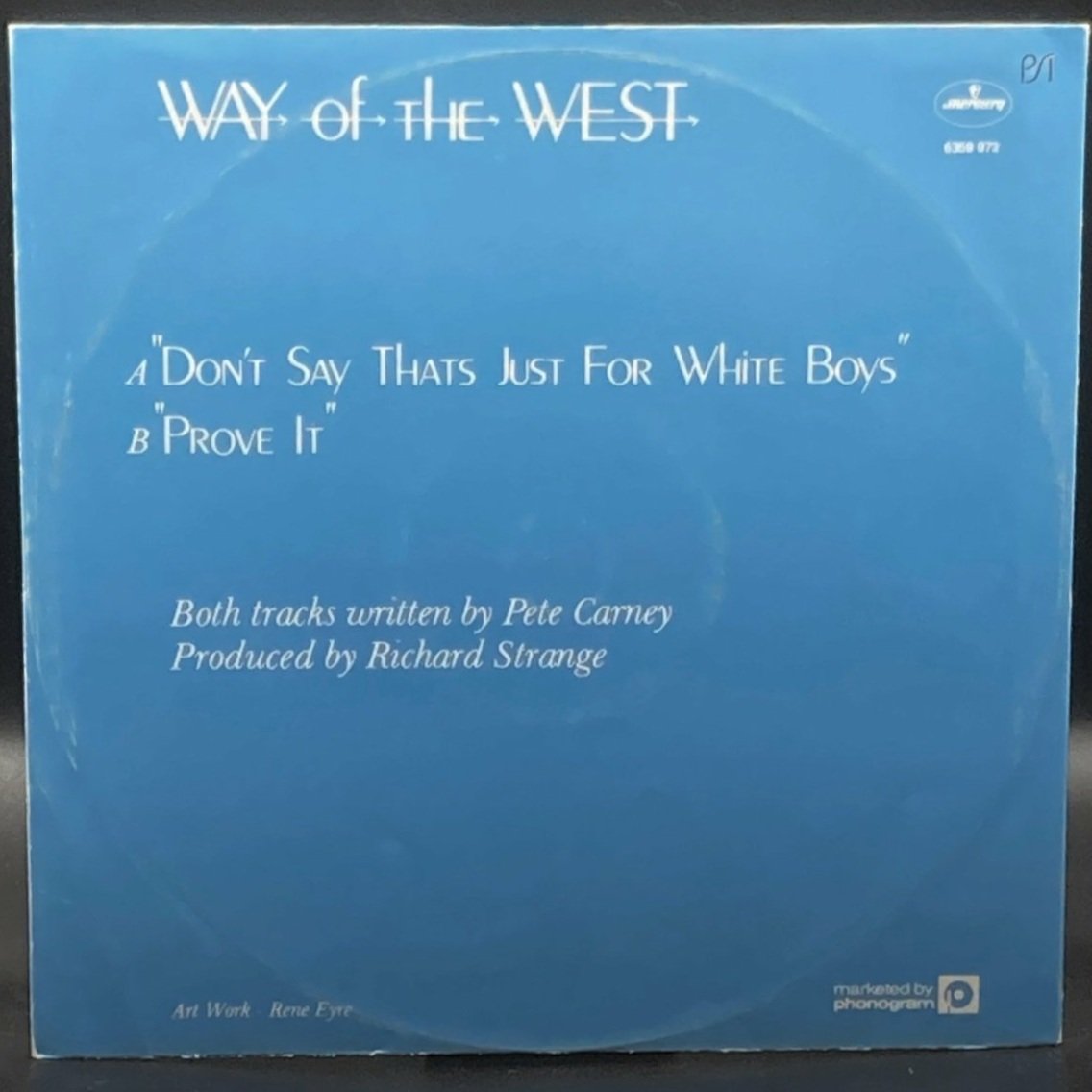 Way Of The West - Don't Say That's Just For White Boys (Single) - Ominous Synths Records
