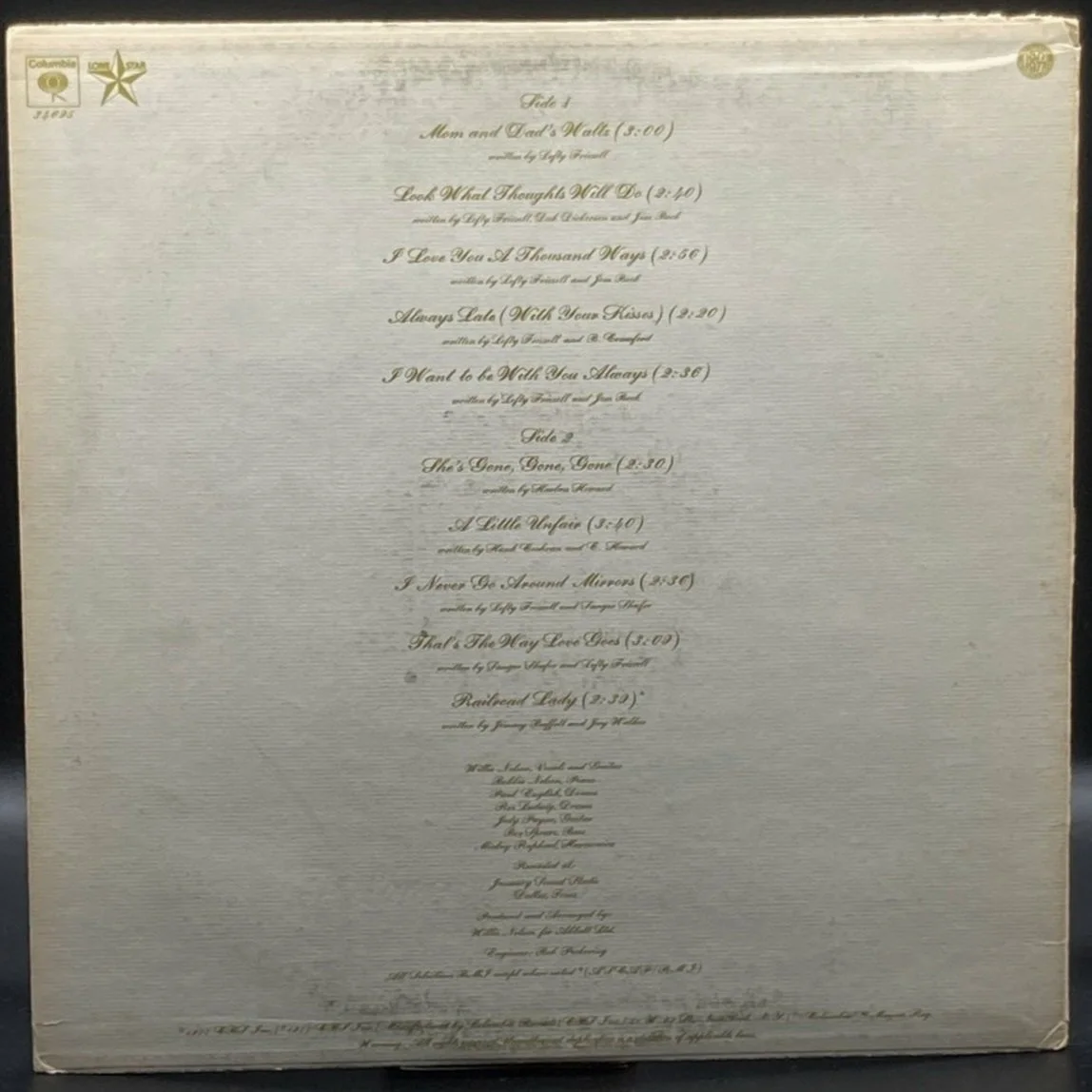 Willie Nelson - To Lefty From Willie - Ominous Synths Records