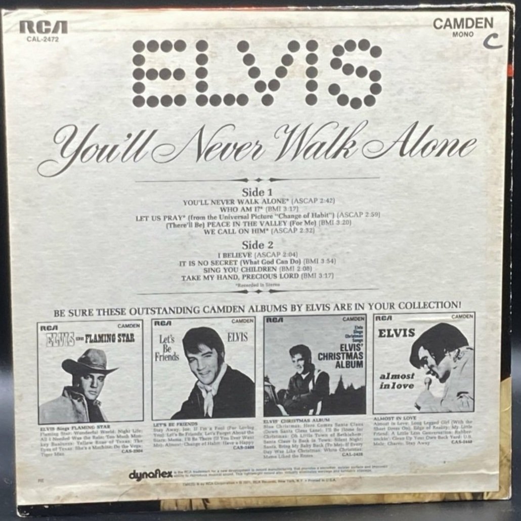 Elvis Presley - You'll Never Walk Alone - Ominous Synths Records