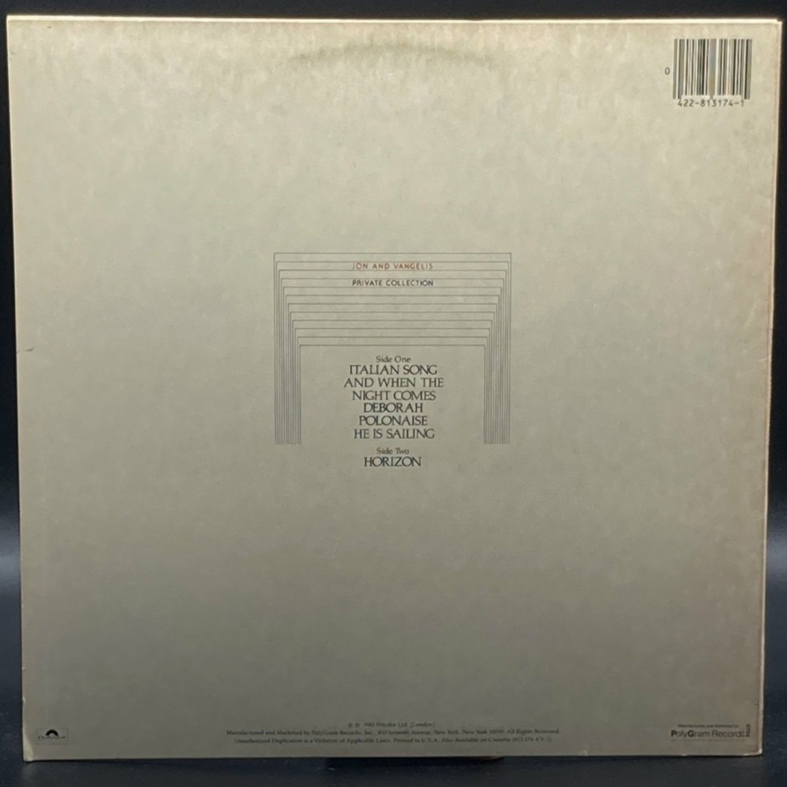 Jon Anderson with Vangelis - Private Collection - Ominous Synths Records