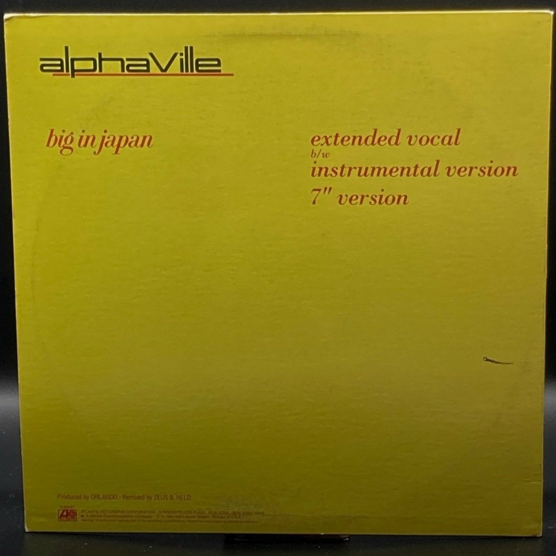 Alphaville - Big In Japan (Single) - Ominous Synths Records