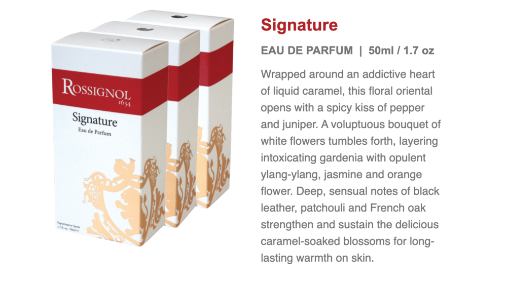 Rossignol 1634 Fragrance- Signature