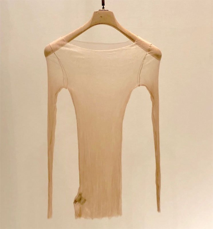 Cortana Silk Tulle Mesh Layering Tee
