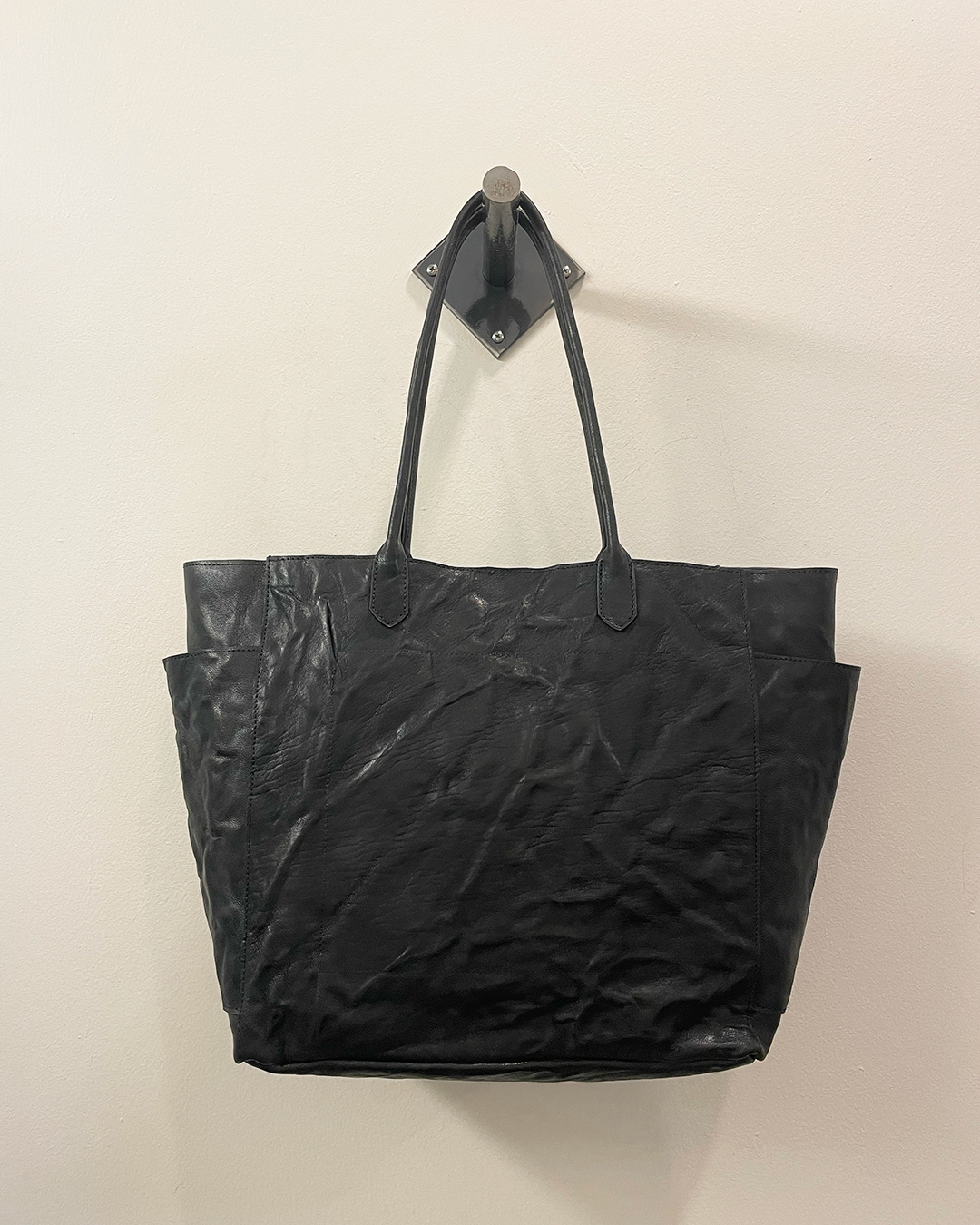 Slouchy TOTE Bag With Pocket Leather Purse Tote Bags for 